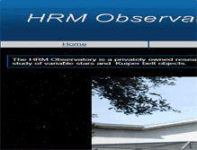 Tablet Screenshot of hrmobservatory.com